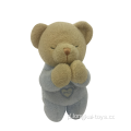 Plush Pray Bear Bear Baby Blue